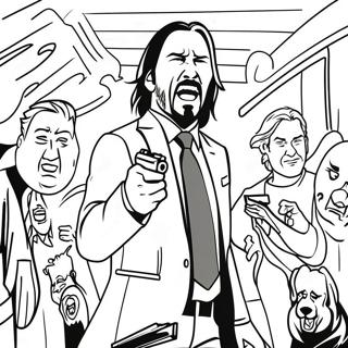 Page A Colorier John Wick En Action 33402-17599