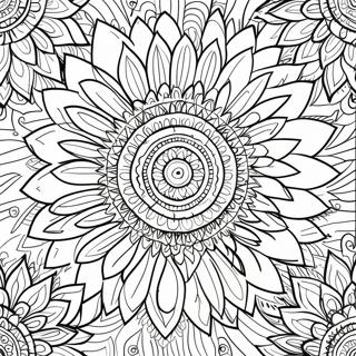 Page A Colorier Mandala De Plume De Dinde Coloree 33412-17607