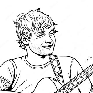 Ed Sheeran Pages À Colorier