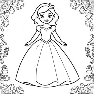 Page A Colorier De Poupee En Papier De Princesse Disney 33451-17635