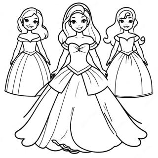 Page A Colorier De Poupee En Papier De Princesse Disney Elegante 33452-17638