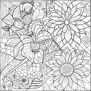 Page A Colorier Motifs De Quilt 3349-2723