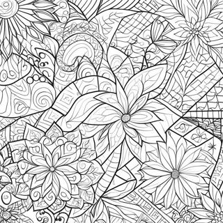 Page A Colorier Motifs De Quilt Geometriques Colores 3350-2725