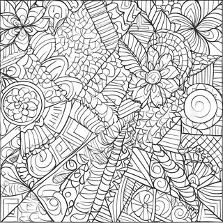 Page A Colorier Motifs De Quilt Geometriques Colores 3350-2727