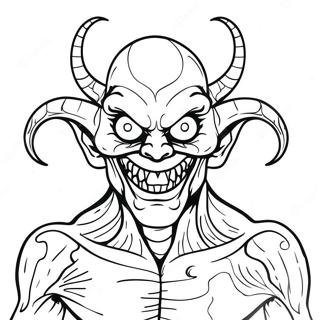 Page A Colorier De Demon Dencre Effrayant 33542-17709