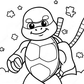 Page A Colorier De Noel Des Tortues Ninja 33621-17770