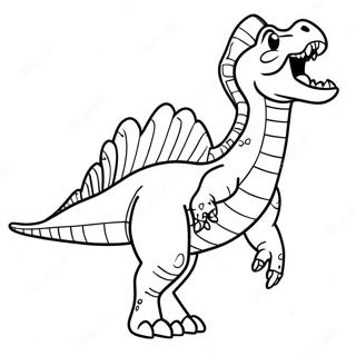 Page A Colorier Spinosaurus Rugissant 3370-2741