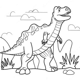 Page A Colorier Spinosaurus Rugissant 3370-2742