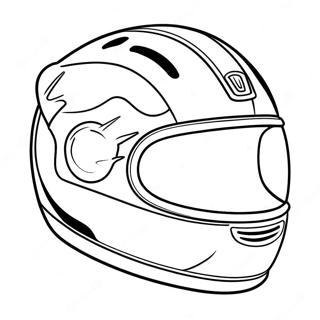 Page A Colorier De Casque De Course Cool 33732-17863