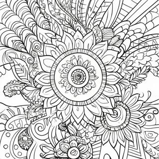 Page A Colorier Mandala Gypsy Boho 33741-17866