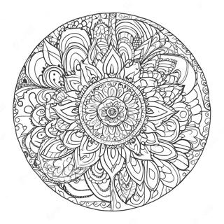 Page A Colorier Mandala Gypsy Boho 33741-17867