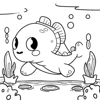 Page A Colorier Axolotl Minecraft Mignon Sous Leau 33752-17878