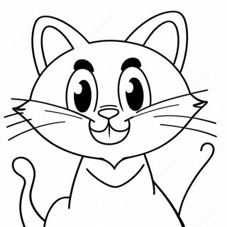 Page A Colorier Sylvester Le Chat Dans Une Pose Drole 33772-17895