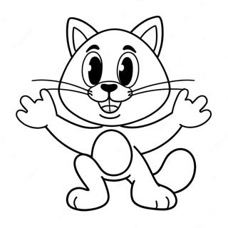 Page A Colorier Sylvester Le Chat Dans Une Pose Drole 33772-17896