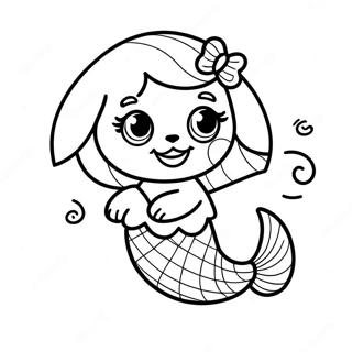 Page A Colorier Chiot Sirene 33852-17946