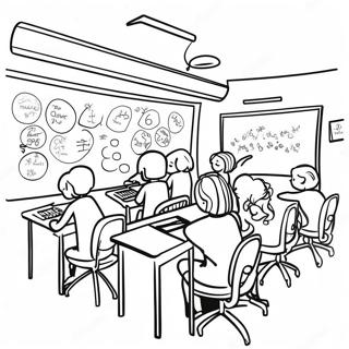 Page A Colorier Salle De Classe Creative De 6eme Annee 33883-17969