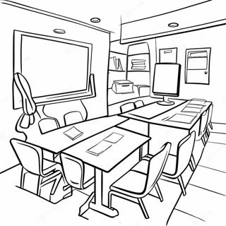 Page A Colorier Salle De Classe Creative De 6eme Annee 33883-17971