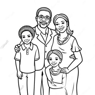 Page A Colorier Afro Americaine En Famille 33903-17986