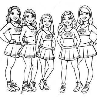 Page A Colorier Des Cheerleaders Des Tennessee Titans 34013-18073