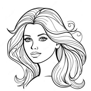 Page A Colorier De Cheveux Realistes 34022-28279