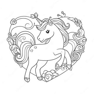 Page A Colorier Coeur De Licorne 34032-18086