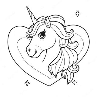 Page A Colorier Coeur De Licorne 34032-18087