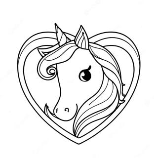 Page A Colorier Coeur De Licorne 34032-28286