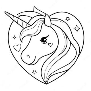 Page A Colorier Coeur De Licorne 34032-28288