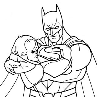 Batman Contre Superman Pages À Colorier