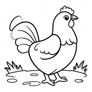 Page A Colorier La Petite Poule Rouge 34072-28318