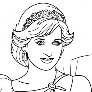 Page A Colorier De La Princesse Diana 34152-28383