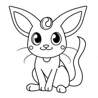 Espeon Pages À Colorier