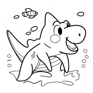 Page A Colorier Chien Requin Joueur 34203-28427