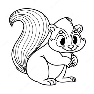 Page A Colorier Skunk 34212-18231