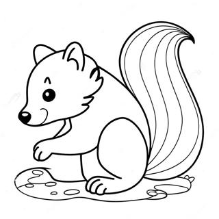 Page A Colorier Skunk 34212-18232