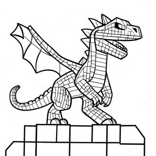 Minecraft Dragon De L'end Pages À Colorier