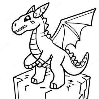 Page A Colorier Dragon De Lender Minecraft 34272-28478