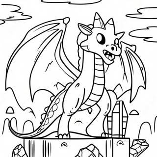 Page A Colorier Dragon De Lender Minecraft 34272-28479