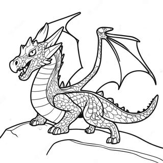 Page A Colorier De La Bataille Epique Du Dragon De Fin 34273-28483