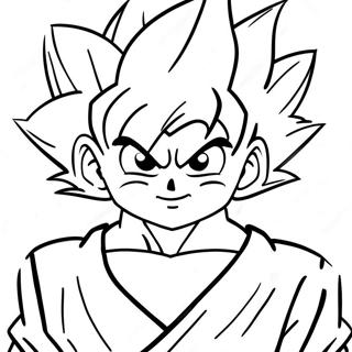 Page A Colorier De Goten En Forme De Super Saiyan 34283-28489