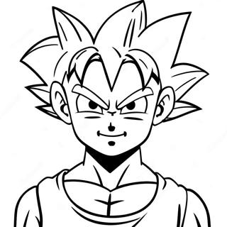 Page A Colorier De Goten En Forme De Super Saiyan 34283-28490