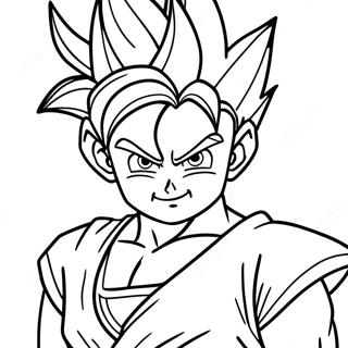 Page A Colorier De Goten En Forme De Super Saiyan 34283-28491