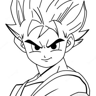 Page A Colorier De Goten En Forme De Super Saiyan 34283-28492