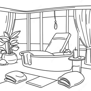 Page A Colorier De Relaxation Au Spa 34292-28495