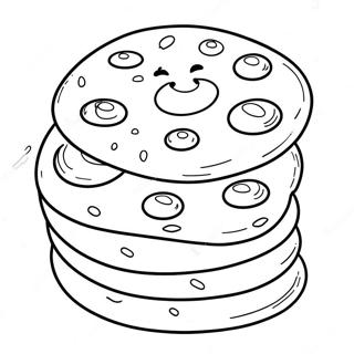 Page A Colorier De Biscuit Aux Pepites De Chocolat 34342-28535