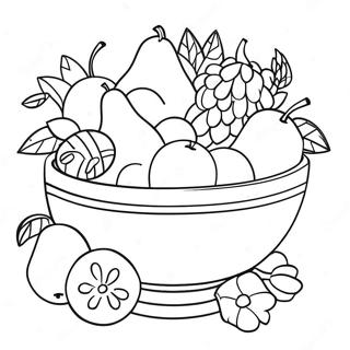 Page A Colorier De Bol De Fruits 34352-28617