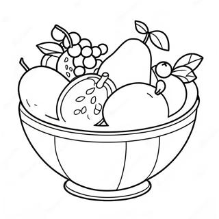 Page A Colorier De Bol De Fruits 34352-28618