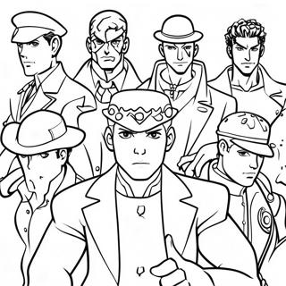 Page A Colorier Des Personnages De Jojos Bizarre Adventure 34403-28661