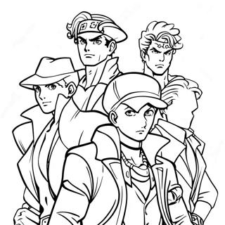 Page A Colorier Des Personnages De Jojos Bizarre Adventure 34403-28662