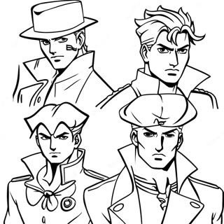 Page A Colorier Des Personnages De Jojos Bizarre Adventure 34403-28663